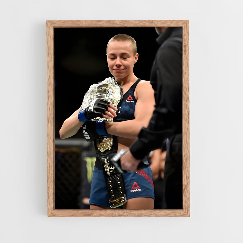 Poster Championne de L'Octogone – affiche Taekwondo (vue 4)
